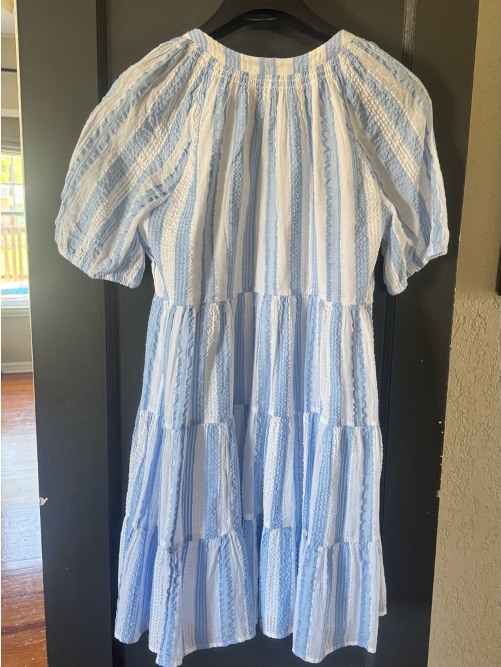 Crown and Ivy Blue and White Striped Dress - Picture 4 of 5
